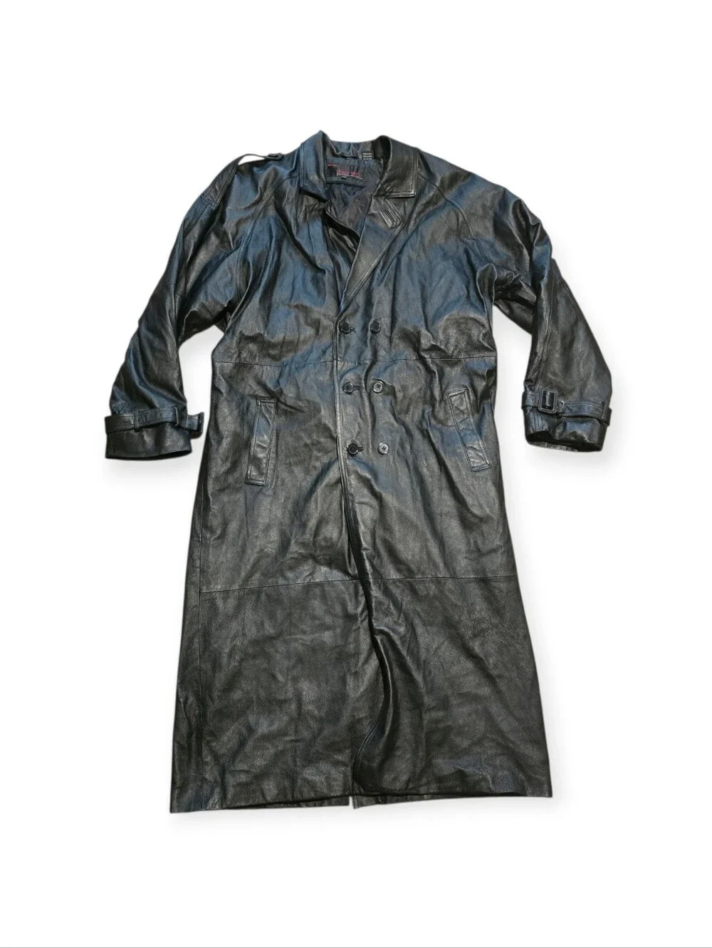 Vintage Phase Two Genuine Leather Trench Coat.